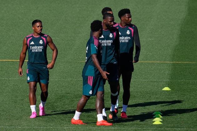 September 14, 2026, Valdebebas, Madrid, Spain: Endrick during the training day of Real Madrid ahead the Spanish League, LaLiga EA Sports, football match against Elche CF at Ciudad Deportiva Real Madrid on September 14, 2026, in Valdebebas, Madrid, Spain. Real Madrid Training And press conference, PK, Pressekonferenz - Laliga Ea Sports  - ZUMAa181 20260914_zaa_a181_051 Copyright: xDennisxAgyemanx