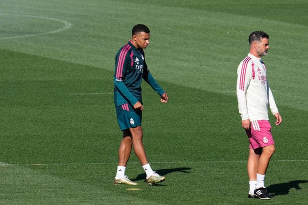 September 14, 2026, Valdebebas, Madrid, Spain: Kylian Mbappe during the training day of Real Madrid ahead the Spanish League, LaLiga EA Sports, football match against Elche CF at Ciudad Deportiva Real Madrid on September 14, 2026, in Valdebebas, Madrid, Spain. Real Madrid Training And press conference, PK, Pressekonferenz - Laliga Ea Sports  - ZUMAa181 20260914_zaa_a181_056 Copyright: xDennisxAgyemanx
