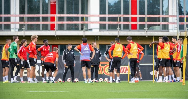 Fußball, Herren, Saison 2026 2027, 1. Bundesliga, 1. FC Union Berlin, Training auf Trainingsplatz II, Ansprache Trainer Mauro Lustrinelli (1. FC Union Berlin), 14.09.2026,