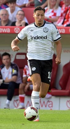 Younes Ebnoutalib. Fotografiert beim Fußball Bundesliga Spiel Mainz 05 gegen Eintracht. Frankfurt am 12.9.2026 in Mainz. (DFL DFB REGULATIONS PROHIBIT ANY USE OF PHOTOGRAPHS as IMAGE SEQUENCES and or QUASI-VIDEO)