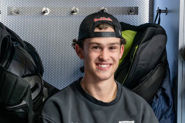 Moritz Warnecke (EHC Red Bull Muenchen, 09) GER, EHC Red Bull Muenchen, Eishockey, DEL, Open Locker Room, 14.09.2026. Foto: HMB Media Heike Feiner