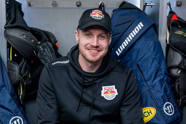 Maximilian Daubner (EHC Red Bull Muenchen, 70) GER, EHC Red Bull Muenchen, Eishockey, DEL, Open Locker Room, 14.09.2026. Foto: HMB Media Heike Feiner