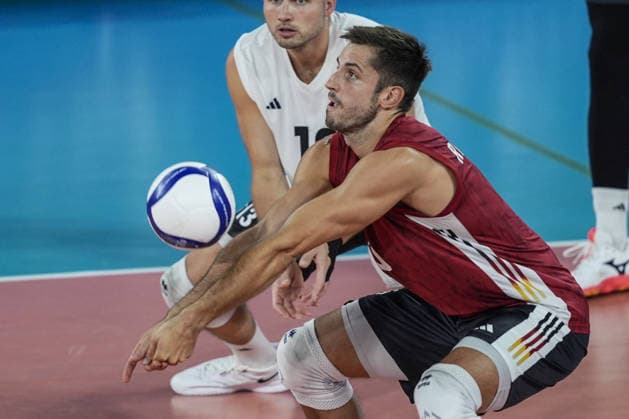 Germany v Switzerland - CEV EuroVolley 2026 Men CLUJ-NAPOCA, ROMANIA - SEPTEMBER 14: Moritz Reichert of Germany competes during the CEV EuroVolley 2026 Pool D match between Germany and Switzerland at BT Arena in Cluj-Napoca, Romania, on September 14, 2026. Osmancan Gurdogan Anadolu Cluj Romania. Editorial use only. Please get in touch for any other usage.  Copyright: x2026xAnadoluxOsmancanxGurdoganx