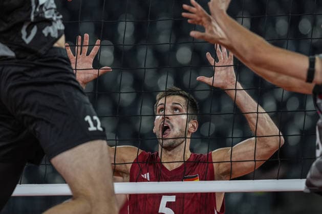 Germany v Switzerland - CEV EuroVolley 2026 Men CLUJ-NAPOCA, ROMANIA - SEPTEMBER 14: Germany s Moritz Reichert plays during the CEV 2026 European Men s Volleyball Championship Group D match between Germany and Switzerland at BT Arena in Cluj-Napoca, Romania, on September 14, 2026. Osmancan Gürdogan Anadolu Cluj Romania. Editorial use only. Please get in touch for any other usage.  Copyright: x2026xAnadoluxOsmancanxGürdoÄüanx