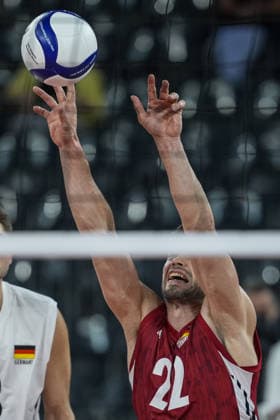 Germany v Switzerland - CEV EuroVolley 2026 Men CLUJ-NAPOCA, ROMANIA - SEPTEMBER 14: Germany s Tobias Brand plays during the CEV 2026 European Men s Volleyball Championship Group D match between Germany and Switzerland at BT Arena in Cluj-Napoca, Romania, on September 14, 2026. Osmancan Gürdogan Anadolu Cluj Romania. Editorial use only. Please get in touch for any other usage.  Copyright: x2026xAnadoluxOsmancanxGürdoÄüanx
