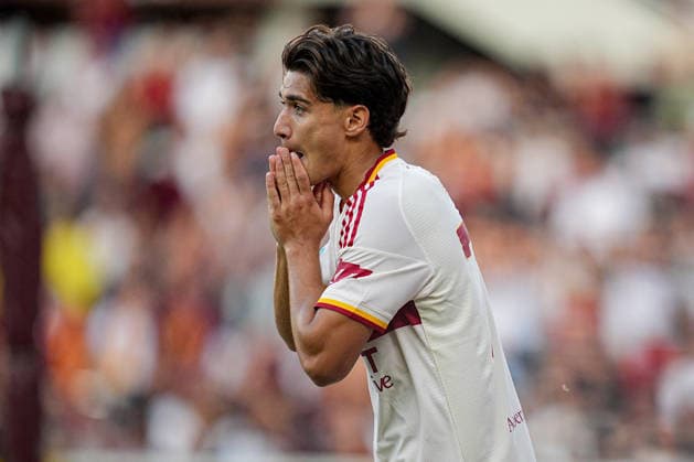 RomaÕs Emanuele Lulli reacts after missing a scoring chance during the Serie A soccer match between Torino and Roma at the Stadio Olimpico Grande Torino in Turin, north west Italy - Sunday, September 14, 2026. - Soccer .  Copyright: xMarcoxAlpozzi LaPressex