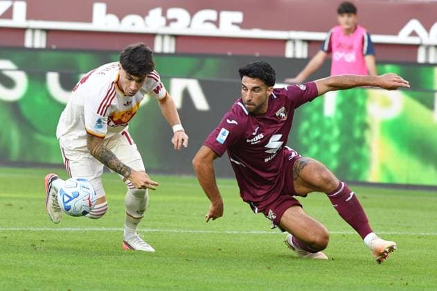 Foto IPP Massimo Rana Torino 14-09-2026 Calcio Campionato di Serie A 2026 2027 Torino-Roma nella foto soule matias e enay comert Italy Photo Press - World Copyright italy ITALY  Copyright: xR4924_italyphotopressx