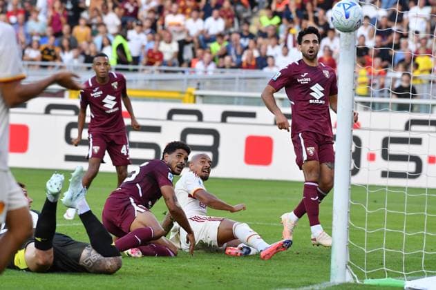 Foto IPP Massimo Rana Torino 14-09-2026 Calcio Campionato di Serie A 2026 2027 Torino-Roma nella foto donyell malen sfiora il palo Italy Photo Press - World Copyright italy ITALY  Copyright: xR4924_italyphotopressx