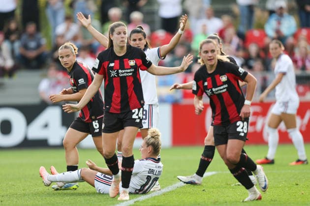 Leverkusen, Germany - 14 September: Linda Dallmann of Bayern Munich W in action during the Bundesliga Women Round 4 match between Bayer Leverkusen W vs Bayern Munich W at Ulrich Haberland Stadion on 14 September 2026. Copyright: xOPAxImagesxJavadxMohammadpourx
