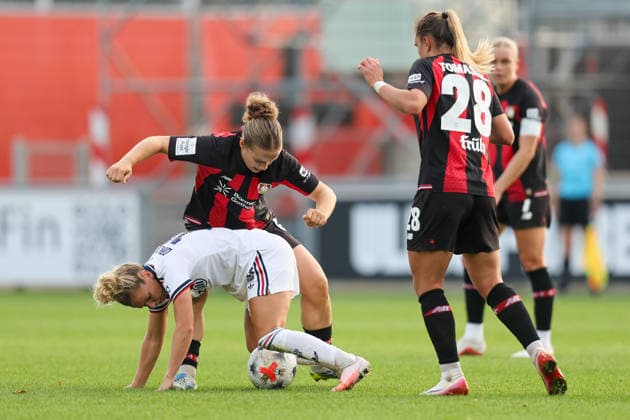 Leverkusen, Germany - 14 September: Linda Dallmann of Bayern Munich W in action during the Bundesliga Women Round 4 match between Bayer Leverkusen W vs Bayern Munich W at Ulrich Haberland Stadion on 14 September 2026. Copyright: xOPAxImagesxJavadxMohammadpourx