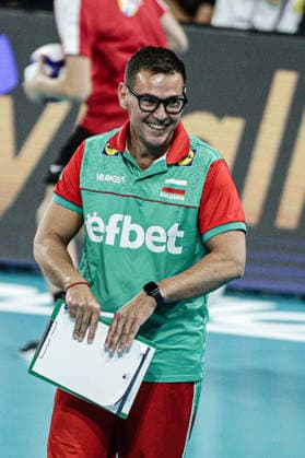 IPA88532406 - Bulgaria s head coach Gianlorenzo Blengini in action during the CEV Enel Eurovolley 2026 pool stage match between Bulgaria and Israel at Arena 8888 in Sofia, Bulgaria, on September 14, 2026  Copyright: xIvanxSxIvanov IPAxSportx xx IPA88532406