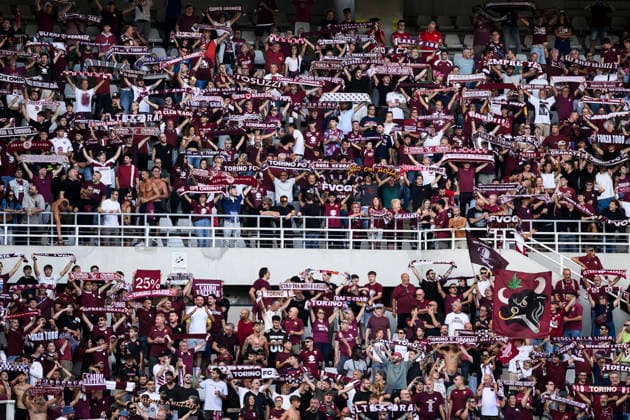 Torino FC v AS Roma - Serie A Fans of Torino FC show their support prior to the Serie A football match between Torino FC and AS Roma. Turin Italy Copyright: xNicolòxCampox