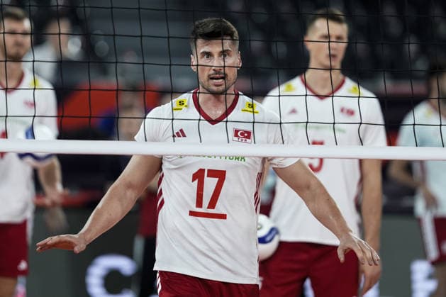 Turkiye v Romania - CEV EuroVolley 2026 Men CLUJ-NAPOCA, ROMANIA - SEPTEMBER 14: Murat Yenipazar of Turkiye gestures during the CEV EuroVolley 2026 Pool D match between Turkiye and Romania at BT Arena in Cluj-Napoca, Romania, on September 14, 2026. Osmancan Gurdogan Anadolu Cluj-Napoca Romania. Editorial use only. Please get in touch for any other usage.  Copyright: x2026xAnadoluxOsmancanxGurdoganx