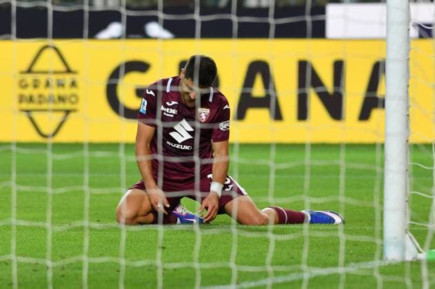 Foto IPP Massimo Rana Torino 14-09-2026 Calcio Campionato di Serie A 2026 2027 Torino-Roma nella foto giovanni simeone deluso Italy Photo Press - World Copyright italy ITALY  Copyright: xR4924_italyphotopressx