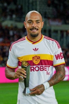 Roma™s Donyell Malen is the Panini player of the match after the Serie A soccer match between Torino and Roma at the Stadio Olimpico Grande Torino in Turin, north west Italy - Sunday, September 14, 2026. - Soccer .  Copyright: xMarcoxAlpozzi LaPressex