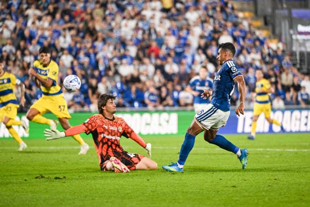 Como™s Kaiki in action during the Serie A soccer match between Como Calcio and Parma Calcio 1913 at the Giuseppe Sinigaglia stadium in Como, north Italy - September 14, 2026 - Soccer.  Copyright: xTizianoxBallabio LaPressex