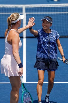 WTA, Tennis Damen GUADALAJARA OPEN 2026 WTA GUADALAJARA OPEN 2026 ALEXA GUARACHI NIKA RADISIC VS MAKAMOTO NINOMIYA ISABELLE HAVERLAG1 4092026 GUADALAJARA, JALISCO. Action photo of Makamoto Ninomiya and Isabelle Haverlag, during a match of the WTA Guadalajara Open 2026, held at the Centro Panamericano de Tenis of Guadalajara, Jalisco, Mexico. Foto de Makamoto Ninomiya e Isabelle Haverlag, durante juego del WTA Guadalajara Open 2026 celebrado en el Centro Panamericano de Tenis de Guadalajara, Jalisco, Mexico PHOTO BY IMAGENSHOP AGENCIA FOTOGRAFICA GUADALAJARA JALISCO MEXICO Copyright: xIMAGENSHOPxAGENCIAxFOTOGRAFICAx