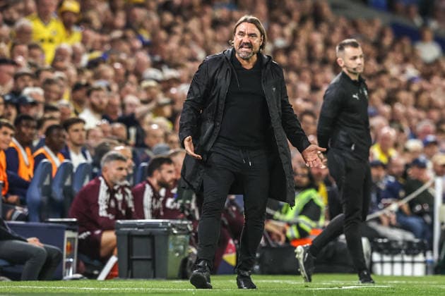 Premier League Leeds United v Newcastle Untied Daniel Farke manager of Leeds United reacts during the Premier League match Leeds United vs Newcastle Untied at Elland Road, Leeds, United Kingdom on 14 September 2026 (Photo by Alfie Cosgrove News Images) Leeds Elland Road West Yorkshire United Kingdom Copyright: xAlfiexCosgrove NewsxImagesx
