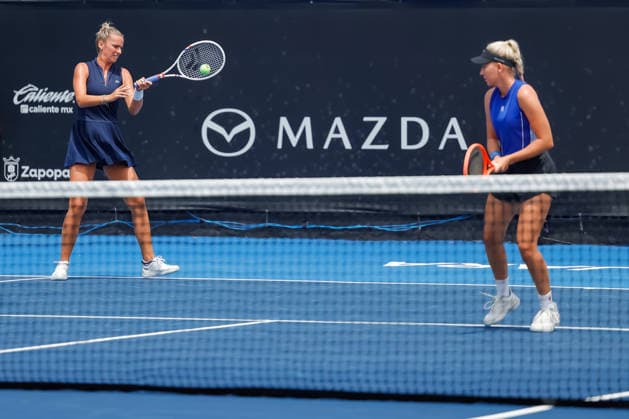 WTA, Tennis Damen GUADALAJARA OPEN 2026 WTA GUADALAJARA OPEN 2026 ALEXA GUARACHI NIKA RADISIC VS MAKAMOTO NINOMIYA ISABELLE HAVERLAG1 14092026 GUADALAJARA, JALISCO. Action photo of Alexa Guarachi and Nika Radisic during a match of the WTA Guadalajara Open 2026, held at the Centro Panamericano de Tenis of Guadalajara, Jalisco, Mexico. Foto de Alexa Guarachi y Nika Radisic, durante juego del WTA Guadalajara Open 2026 celebrado en el Centro Panamericano de Tenis de Guadalajara, Jalisco, Mexico PHOTO BY IMAGENSHOP AGENCIA FOTOGRAFICA GUADALAJARA JALISCO MEXICO Copyright: xIMAGENSHOPxAGENCIAxFOTOGRAFICAx