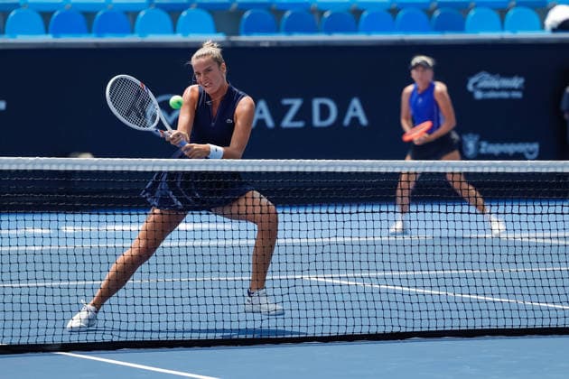 WTA, Tennis Damen GUADALAJARA OPEN 2026 WTA GUADALAJARA OPEN 2026 ALEXA GUARACHI NIKA RADISIC VS MAKAMOTO NINOMIYA ISABELLE HAVERLAG1 14092026 GUADALAJARA, JALISCO. Action photo of Alexa Guarachi and Nika Radisic during a match of the WTA Guadalajara Open 2026, held at the Centro Panamericano de Tenis of Guadalajara, Jalisco, Mexico. Foto de Alexa Guarachi y Nika Radisic, durante juego del WTA Guadalajara Open 2026 celebrado en el Centro Panamericano de Tenis de Guadalajara, Jalisco, Mexico PHOTO BY IMAGENSHOP AGENCIA FOTOGRAFICA GUADALAJARA JALISCO MEXICO Copyright: xIMAGENSHOPxAGENCIAxFOTOGRAFICAx