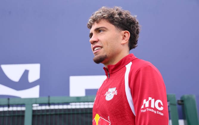 Leipzig, 14.09.2026, Red Bull Akademie, Fussball, 1.Bundesliga, RB Leipzig , Training , Im Bild: Neil El Aynoui , Nur zur redaktionellen Nutzung. Only editorial use. ,
