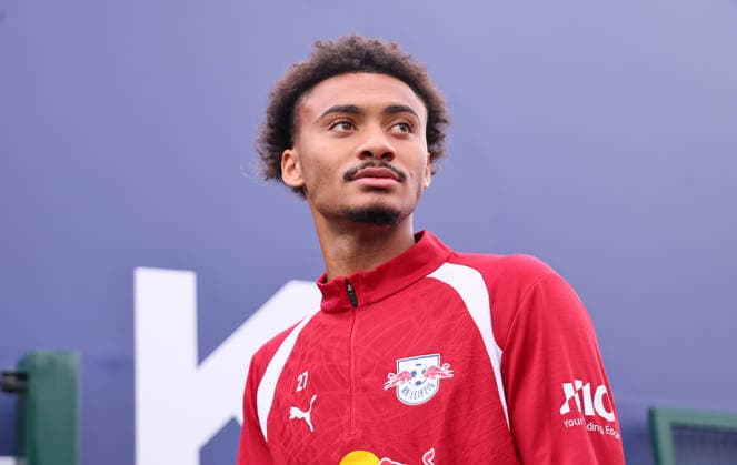 Leipzig, 14.09.2026, Red Bull Akademie, Fussball, 1.Bundesliga, RB Leipzig , Training , Im Bild: Tidiam Gomis (27, RB Leipzig) , Nur zur redaktionellen Nutzung. Only editorial use. ,