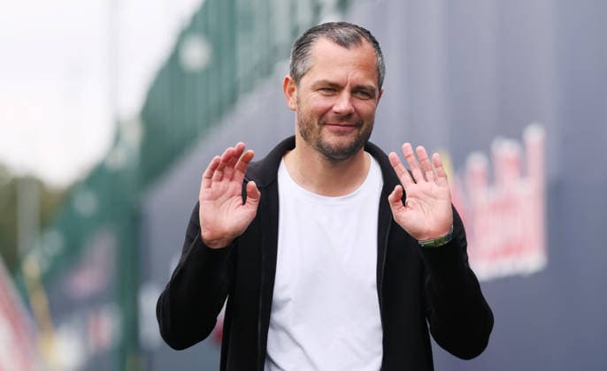 Leipzig, 14.09.2026, Red Bull Akademie, Fussball, 1.Bundesliga, RB Leipzig , Training , Im Bild: Marcel Schäfer Schaefer (RBL Geschäftsführer , Nur zur redaktionellen Nutzung. Only editorial use. ,