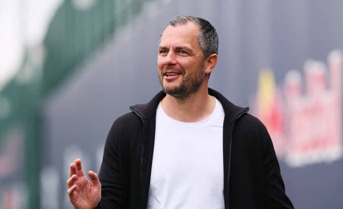 Leipzig, 14.09.2026, Red Bull Akademie, Fussball, 1.Bundesliga, RB Leipzig , Training , Im Bild: Marcel Schäfer Schaefer (RBL Geschäftsführer , Nur zur redaktionellen Nutzung. Only editorial use. ,