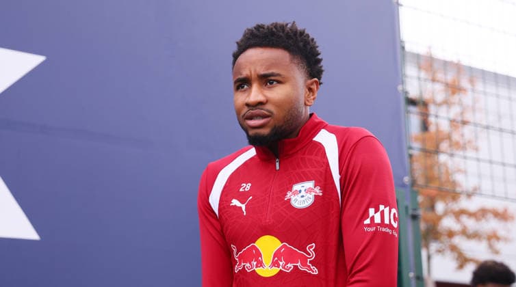 Leipzig, 14.09.2026, Red Bull Akademie, Fussball, 1.Bundesliga, RB Leipzig , Training , Im Bild: Christopher Nkunku ( 28, RBL) , Nur zur redaktionellen Nutzung. Only editorial use. ,