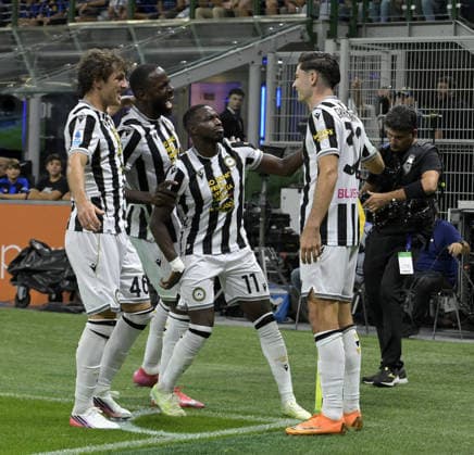 Foto IPP Paolo Bona Milano 14 09 2026 Campionato Serie A di Calcio stagione 2026 2027 partita Inter-Udinese Nella foto Jurgen Ekkelenkamp esulta dopo il gol del 0-2 Italy Photo Press Worldwide Copyright italy Italy ITALY  Copyright: xR4924_italyphotopressx