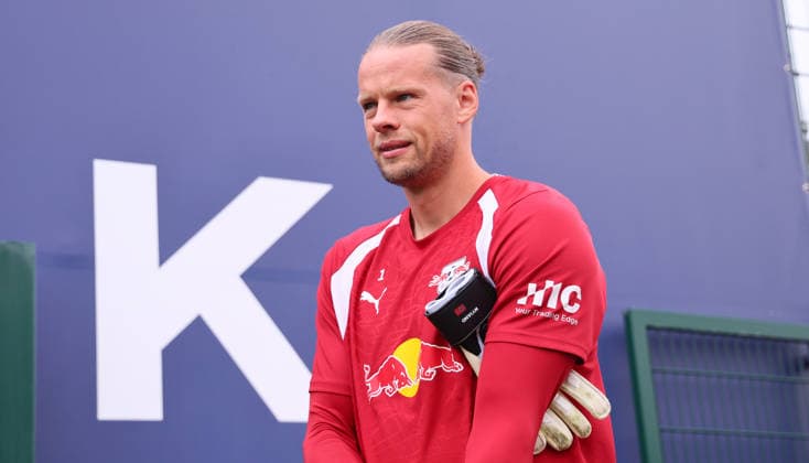 Leipzig, 14.09.2026, Red Bull Akademie, Fussball, 1.Bundesliga, RB Leipzig , Training , Im Bild: Torwart ¯rjan Oerjan Nyland , Nur zur redaktionellen Nutzung. Only editorial use. ,