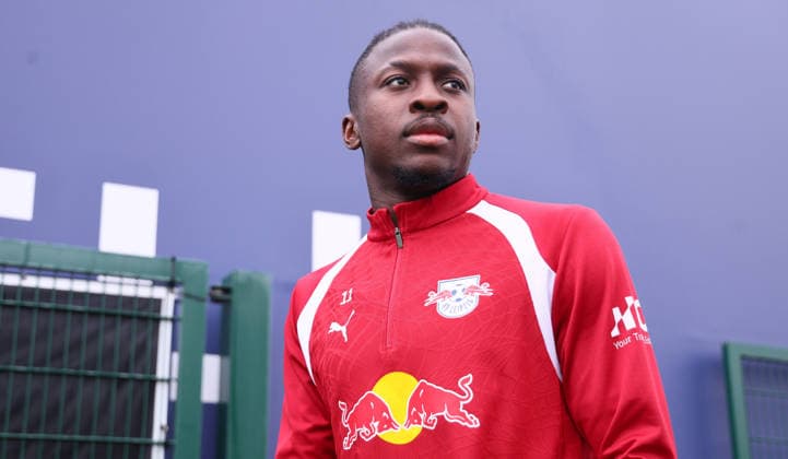 Leipzig, 14.09.2026, Red Bull Akademie, Fussball, 1.Bundesliga, RB Leipzig , Training , Im Bild: Johan Bakayoko ( 11, RB Leipzig) , Nur zur redaktionellen Nutzung. Only editorial use. ,