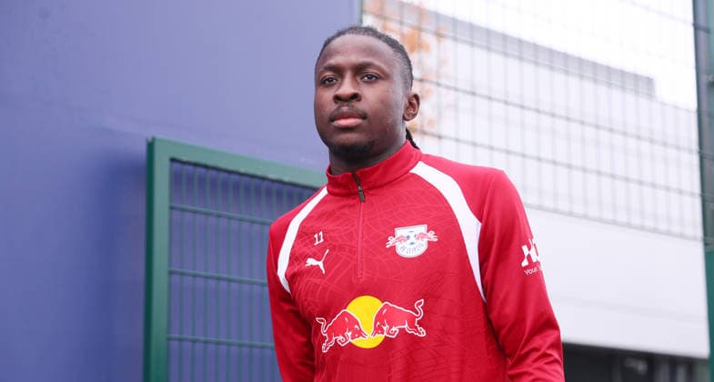 Leipzig, 14.09.2026, Red Bull Akademie, Fussball, 1.Bundesliga, RB Leipzig , Training , Im Bild: Johan Bakayoko ( 11, RB Leipzig) , Nur zur redaktionellen Nutzung. Only editorial use. ,
