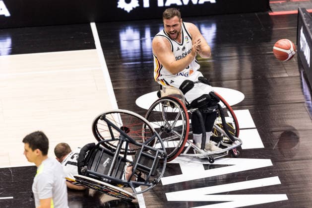 OTTAWA, CANADA - SEPTEMBER 14: Matthias Guentner (Güntner, Germany, 6) cheering during the Ottawa IWBF Wheelchair Basketball World Championships match between Germany vs. Colombia at Arena at TD Place on matchday 6 of the Ottawa IWBF Wheelchair Basketball World Championships on September 14, 2026 in Ottawa, Canada. Canada Copyright: xSteffiexWunderlx