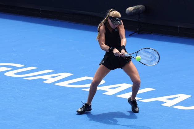 WTA, Tennis Damen GUADALAJARA OPEN 2026 WTA GUADALAJARA OPEN 2026 ELVINA KALIEVA VS KAYLA DAY 14092026 GUADALAJARA, JALISCO. Action photo of Elvina Kalieva of the United States, during a match of the WTA Guadalajara Open 2026, held at the Centro Panamericano de Tenis of Guadalajara, Jalisco, Mexico. Foto de Elvina Kalieva de Estados Unidos, durante juego del WTA Guadalajara Open 2026 celebrado en el Centro Panamericano de Tenis de Guadalajara, Jalisco, Mexico PHOTO BY IMAGENSHOP AGENCIA FOTOGRAFICA GUADALAJARA JALISCO MEXICO Copyright: xIMAGENSHOPxAGENCIAxFOTOGRAFICAx
