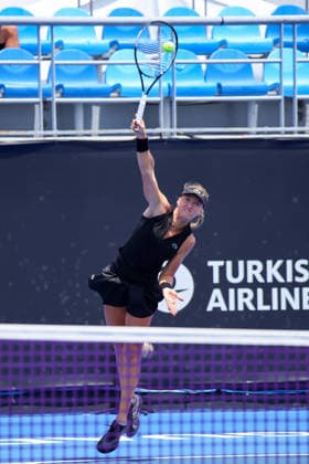 WTA, Tennis Damen GUADALAJARA OPEN 2026 WTA GUADALAJARA OPEN 2026 ELVINA KALIEVA VS KAYLA DAY 14092026 GUADALAJARA, JALISCO. Action photo of Elvina Kalieva of the United States, during a match of the WTA Guadalajara Open 2026, held at the Centro Panamericano de Tenis of Guadalajara, Jalisco, Mexico. Foto de Elvina Kalieva de Estados Unidos, durante juego del WTA Guadalajara Open 2026 celebrado en el Centro Panamericano de Tenis de Guadalajara, Jalisco, Mexico PHOTO BY IMAGENSHOP AGENCIA FOTOGRAFICA GUADALAJARA JALISCO MEXICO Copyright: xIMAGENSHOPxAGENCIAxFOTOGRAFICAx