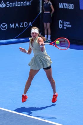 WTA, Tennis Damen GUADALAJARA OPEN 2026 WTA GUADALAJARA OPEN 2026 ELVINA KALIEVA VS KAYLA DAY 14092026 GUADALAJARA, JALISCO. Action photo of Kayla Day of the United States, during a match of the WTA Guadalajara Open 2026, held at the Centro Panamericano de Tenis of Guadalajara, Jalisco, Mexico. Foto de Kayla Day de Estados Unidos, durante juego del WTA Guadalajara Open 2026 celebrado en el Centro Panamericano de Tenis de Guadalajara, Jalisco, Mexico PHOTO BY IMAGENSHOP AGENCIA FOTOGRAFICA GUADALAJARA JALISCO MEXICO Copyright: xIMAGENSHOPxAGENCIAxFOTOGRAFICAx