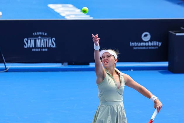 WTA, Tennis Damen GUADALAJARA OPEN 2026 WTA GUADALAJARA OPEN 2026 ELVINA KALIEVA VS KAYLA DAY 14092026 GUADALAJARA, JALISCO. Action photo of Kayla Day of the United States, during a match of the WTA Guadalajara Open 2026, held at the Centro Panamericano de Tenis of Guadalajara, Jalisco, Mexico. Foto de Kayla Day de Estados Unidos, durante juego del WTA Guadalajara Open 2026 celebrado en el Centro Panamericano de Tenis de Guadalajara, Jalisco, Mexico PHOTO BY IMAGENSHOP AGENCIA FOTOGRAFICA GUADALAJARA JALISCO MEXICO Copyright: xIMAGENSHOPxAGENCIAxFOTOGRAFICAx