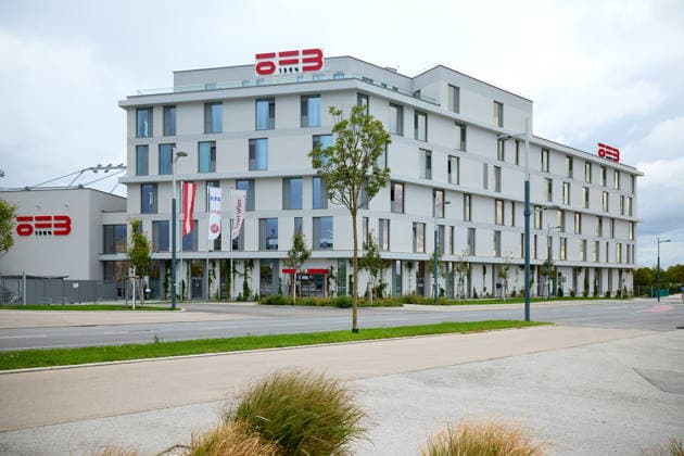- Wien 14.09.2026 - PK ÖFB - Heute am Nachmittag fand in der Geschäftsstelle des Österreichischer Fusball-Bund im Rahmen einer Pressekonferenz die Präsentation des Kaders der Männer-Nationalmannschaft für die anstehende Nations League statt . PHOTO: Die ÖFB Geschäftsstelle in der Seestadt Aspern. Vienna (AUSTRIA) - This afternoon, the squad for the men’s national team, Nationalteam for the upcoming Nations League was announced at a press conference, PK, Pressekonferenz held at the Austrian Football Association’s headquarters. OeFB, Fußballbund, Fußball, Bilanz WM USA, Europameisterschaft, Campus, ÖFB PK Kadervorstellung