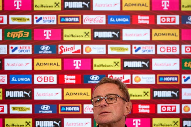 - Wien 14.09.2026 - PK ÖFB - Heute am Nachmittag fand in der Geschäftsstelle des Österreichischer Fusball-Bund im Rahmen einer Pressekonferenz die Präsentation des Kaders der Männer-Nationalmannschaft für die anstehende Nations League statt . PHOTO: Nationaltrainer Ralf Rangnick während der PK . Vienna (AUSTRIA) - This afternoon, the squad for the men’s national team, Nationalteam for the upcoming Nations League was announced at a press conference, PK, Pressekonferenz held at the Austrian Football Association’s headquarters. OeFB, Fußballbund, Fußball, Bilanz WM USA, Europameisterschaft, ÖFB PK Kadervorstellung