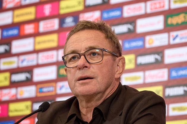 - Wien 14.09.2026 - PK ÖFB - Heute am Nachmittag fand in der Geschäftsstelle des Österreichischer Fusball-Bund im Rahmen einer Pressekonferenz die Präsentation des Kaders der Männer-Nationalmannschaft für die anstehende Nations League statt . PHOTO: Nationaltrainer Ralf Rangnick während der PK . Vienna (AUSTRIA) - This afternoon, the squad for the men’s national team, Nationalteam for the upcoming Nations League was announced at a press conference, PK, Pressekonferenz held at the Austrian Football Association’s headquarters. OeFB, Fußballbund, Fußball, Bilanz WM USA, Europameisterschaft, Proell, Proll, ÖFB PK Kadervorstellung