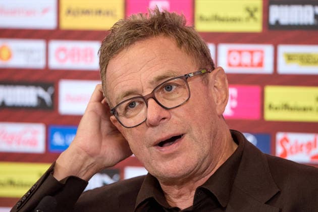 - Wien 14.09.2026 - PK ÖFB - Heute am Nachmittag fand in der Geschäftsstelle des Österreichischer Fusball-Bund im Rahmen einer Pressekonferenz die Präsentation des Kaders der Männer-Nationalmannschaft für die anstehende Nations League statt . PHOTO: Nationaltrainer Ralf Rangnick während der PK . Vienna (AUSTRIA) - This afternoon, the squad for the men’s national team, Nationalteam for the upcoming Nations League was announced at a press conference, PK, Pressekonferenz held at the Austrian Football Association’s headquarters. OeFB, Fußballbund, Fußball, Bilanz WM USA, Europameisterschaft, Proell, Proll, ÖFB PK Kadervorstellung