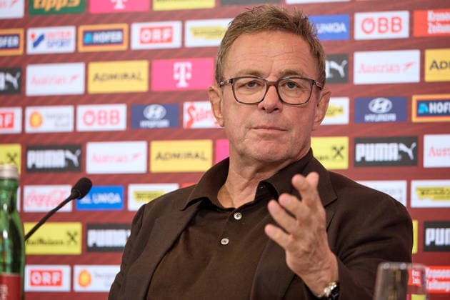- Wien 14.09.2026 - PK ÖFB - Heute am Nachmittag fand in der Geschäftsstelle des Österreichischer Fusball-Bund im Rahmen einer Pressekonferenz die Präsentation des Kaders der Männer-Nationalmannschaft für die anstehende Nations League statt . PHOTO: Nationaltrainer Ralf Rangnick während der PK . Vienna (AUSTRIA) - This afternoon, the squad for the men’s national team, Nationalteam for the upcoming Nations League was announced at a press conference, PK, Pressekonferenz held at the Austrian Football Association’s headquarters. OeFB, Fußballbund, Fußball, Bilanz WM USA, Europameisterschaft, Proell, Proll, ÖFB PK Kadervorstellung
