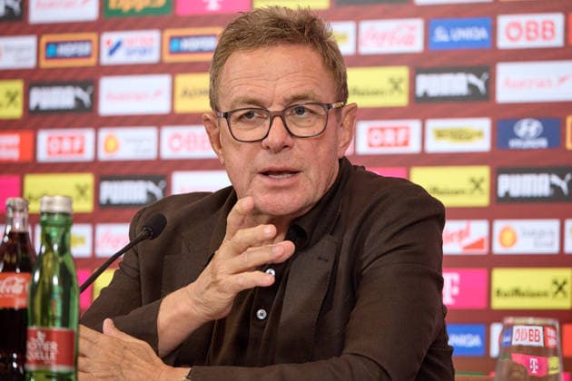 - Wien 14.09.2026 - PK ÖFB - Heute am Nachmittag fand in der Geschäftsstelle des Österreichischer Fusball-Bund im Rahmen einer Pressekonferenz die Präsentation des Kaders der Männer-Nationalmannschaft für die anstehende Nations League statt . PHOTO: Vorstandsvorsitzender und ÖFB-Präsident Josef Pröll (L) und Nationaltrainer Ralf Rangnick während der PK . Vienna (AUSTRIA) - This afternoon, the squad for the men’s national team, Nationalteam for the upcoming Nations League was announced at a press conference, PK, Pressekonferenz held at the Austrian Football Association’s headquarters. OeFB, Fußballbund, Fußball, Bilanz WM USA, Europameisterschaft, Proell, Proll, ÖFB PK Kadervorstellung