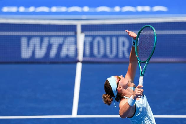 WTA, Tennis Damen GUADALAJARA OPEN 2026 WTA GUADALAJARA OPEN 2026 CAROLE MONNET VS SLOANE STEPHENS 14092026 GUADALAJARA, JALISCO. Action photo of Carole Monnet of France, during a match of the WTA Guadalajara Open 2026, held at the Centro Panamericano de Tenis of Guadalajara, Jalisco, Mexico. Foto de accion de Carole Monnet de Francia, durante juego del WTA Guadalajara Open 2026 celebrado en el Centro Panamericano de Tenis de Guadalajara, Jalisco, Mexico PHOTO BY IMAGENSHOP AGENCIA FOTOGRAFICA GUADALAJARA JALISCO MEXICO Copyright: xIMAGENSHOPxAGENCIAxFOTOGRAFICAx