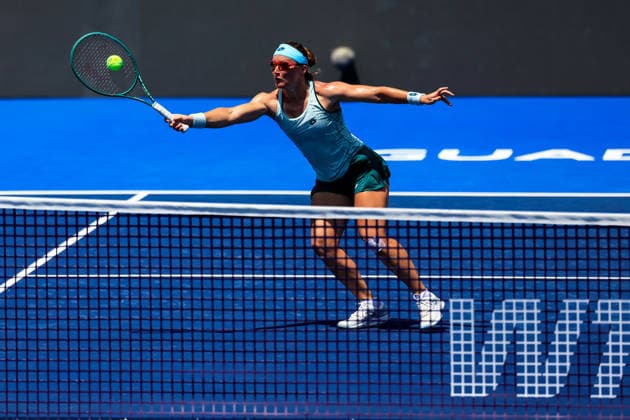 WTA, Tennis Damen GUADALAJARA OPEN 2026 WTA GUADALAJARA OPEN 2026 CAROLE MONNET VS SLOANE STEPHENS 14092026 GUADALAJARA, JALISCO. Action photo of Carole Monnet of France, during a match of the WTA Guadalajara Open 2026, held at the Centro Panamericano de Tenis of Guadalajara, Jalisco, Mexico. Foto de accion de Carole Monnet de Francia, durante juego del WTA Guadalajara Open 2026 celebrado en el Centro Panamericano de Tenis de Guadalajara, Jalisco, Mexico PHOTO BY IMAGENSHOP AGENCIA FOTOGRAFICA GUADALAJARA JALISCO MEXICO Copyright: xIMAGENSHOPxAGENCIAxFOTOGRAFICAx