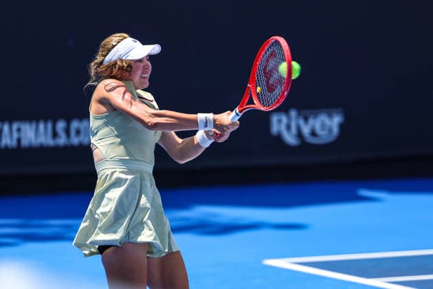 WTA, Tennis Damen GUADALAJARA OPEN 2026 WTA GUADALAJARA OPEN 2026 ELVINA KALIEVA VS KAYLA DAY 14092026 GUADALAJARA, JALISCO. Action photo of Kayla Day of the United States, during a match of the WTA Guadalajara Open 2026, held at the Centro Panamericano de Tenis of Guadalajara, Jalisco, Mexico. Foto de Kayla Day de Estados Unidos, durante juego del WTA Guadalajara Open 2026 celebrado en el Centro Panamericano de Tenis de Guadalajara, Jalisco, Mexico PHOTO BY IMAGENSHOP AGENCIA FOTOGRAFICA GUADALAJARA JALISCO MEXICO Copyright: xIMAGENSHOPxAGENCIAxFOTOGRAFICAx