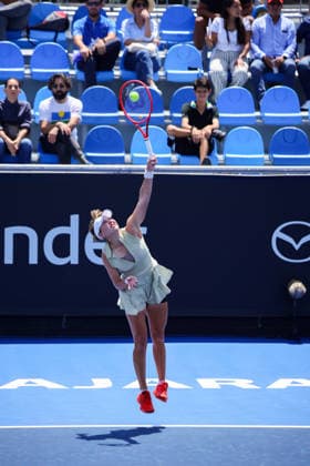 WTA, Tennis Damen GUADALAJARA OPEN 2026 WTA GUADALAJARA OPEN 2026 ELVINA KALIEVA VS KAYLA DAY 14092026 GUADALAJARA, JALISCO. Action photo of Kayla Day of the United States, during a match of the WTA Guadalajara Open 2026, held at the Centro Panamericano de Tenis of Guadalajara, Jalisco, Mexico. Foto de Kayla Day de Estados Unidos, durante juego del WTA Guadalajara Open 2026 celebrado en el Centro Panamericano de Tenis de Guadalajara, Jalisco, Mexico PHOTO BY IMAGENSHOP AGENCIA FOTOGRAFICA GUADALAJARA JALISCO MEXICO Copyright: xIMAGENSHOPxAGENCIAxFOTOGRAFICAx