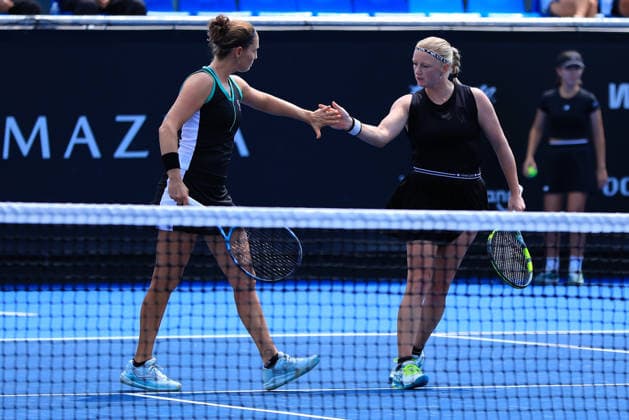 WTA, Tennis Damen GUADALAJARA OPEN 2026 WTA GUADALAJARA OPEN 2026 EMILIANA ARANGO PANNA UDVARDY VS LARA SALDEN YVONNE CAVALLE 14092026 GUADALAJARA, JALISCO. Action photo of Lara Salden and Yvonne Cavalle, during a match of the WTA Guadalajara Open 2026, held at the Centro Panamericano de Tenis of Guadalajara, Jalisco, Mexico. Foto de ELara Salden e Yvonne Cavalle, durante juego del WTA Guadalajara Open 2026 celebrado en el Centro Panamericano de Tenis de Guadalajara, Jalisco, Mexico PHOTO BY IMAGENSHOP AGENCIA FOTOGRAFICA GUADALAJARA JALISCO MEXICO Copyright: xIMAGENSHOPxAGENCIAxFOTOGRAFICAx
