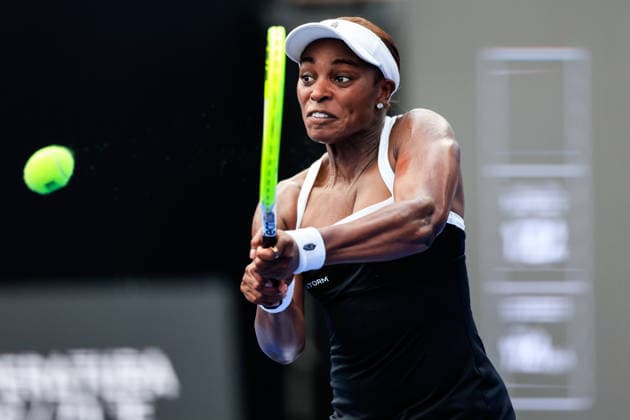 WTA, Tennis Damen GUADALAJARA OPEN 2026 WTA GUADALAJARA OPEN 2026 CAROLE MONNET VS SLOANE STEPHENS 14092026 GUADALAJARA, JALISCO. Action photo of Sloane Stephens of the United States, during a match of the WTA Guadalajara Open 2026, held at the Centro Panamericano de Tenis of Guadalajara, Jalisco, Mexico. Foto de accion de Sloane Stephens de Estados Unidos, durante juego del WTA Guadalajara Open 2026 celebrado en el Centro Panamericano de Tenis de Guadalajara, Jalisco, Mexico PHOTO BY IMAGENSHOP AGENCIA FOTOGRAFICA GUADALAJARA JALISCO MEXICO Copyright: xIMAGENSHOPxAGENCIAxFOTOGRAFICAx